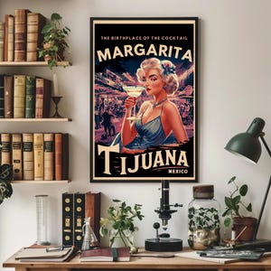 Tijuana Margarita Cocktail Poster - Premium Papierdruck