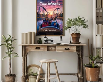 Carowinds Roller Coaster Poster - Charlotte, NC | Premium Matte Paper Print