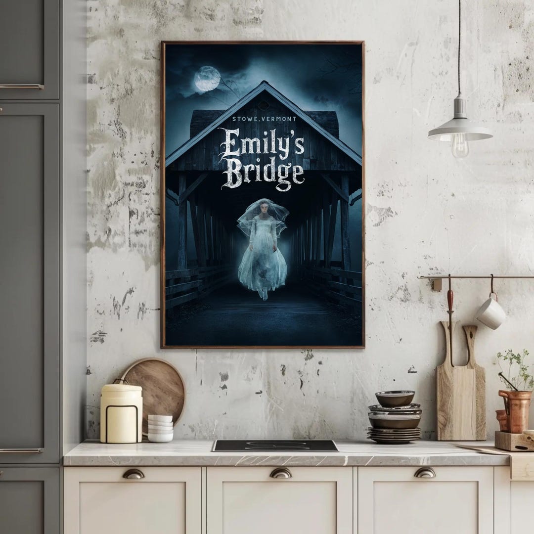 Emily's Bridge Ghost – Spooky Vermont Legend Matte Print for Haunted ...