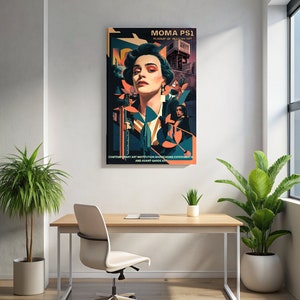 Striking MOMA PS1 Modern Art Aluminum Print – Bold and Avant-Garde Wall Décor