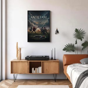 Stampa opaca premium del campo di battaglia nazionale di Antietam / Arte di battaglia della guerra civile americana