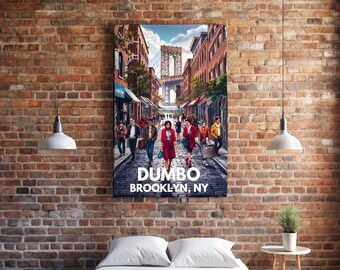 DUMBO Brooklyn NY Aluminum Print - Iconic New York City Street Art for Urban Lovers