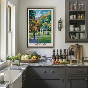 Finden Sie Serenity im Herzen von Mount Vernon's Hartley Park Matte Paper Print Poster