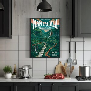 Lleve la majestuosidad del Bosque Nacional Nantahala a sus paredes con una impresión de aluminio