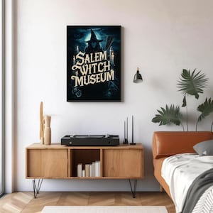 Salem Witch Museum Witchcraft Art Print – Haunting Tribute to Salem’s Dark History