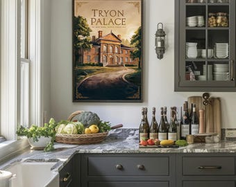 Tryon Palace Aluminum Travel Poster – Historic New Bern Wall Art