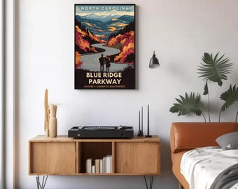 Blue Ridge Parkway Matte Paper Poster - Nature’s Cinematic Masterpiece | North Carolina Art Print