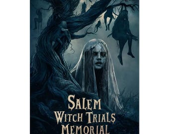 Salem Witch Trials Memorial Print – Haunting Tribute to 1692-1693