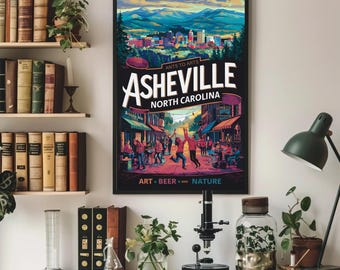 Asheville - Ants to Arts Premium Matte Print | Celebrate Art, Beer, and Nature