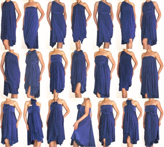 multiway dress blue
