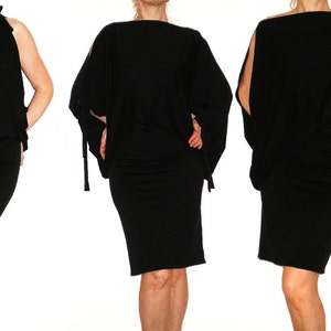 Multi-Way Black Convertible Dress in Jersey - More than 12 Ways to Wear, No.2