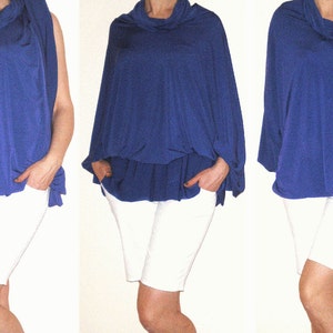Convertible Blue Dress - Wrap Infinity Tunic Skirt Pants - 18+ Ways to Wear, No.1