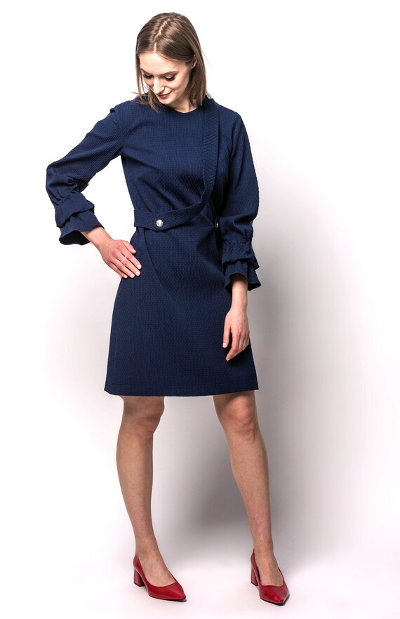 womens navy blue dress