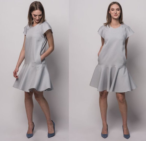light gray summer dress