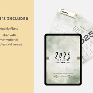 Planner 2025 Editable Printable PDF - Etsy