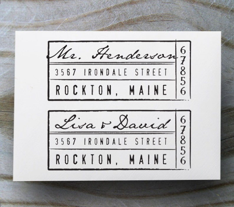 Address Stamp, Custom Address Stamp, Self Inking Address Stamp, Personalized Gift, Housewarming Gift, Wedding Gift, Bridal Gift 1037 image 2