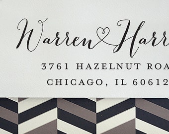 Custom Address Stamp - Self Inking Address Stamp - Return Address Stamp - Personalized Gift - Housewarming Gift - Wedding Gift - 3000