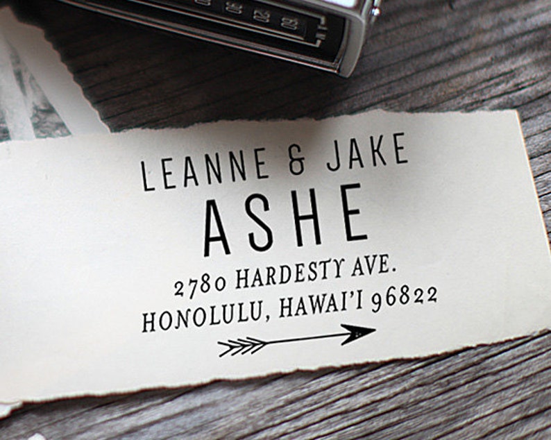 Custom Address Stamp, Return Address Stamp, Wedding address stamp, Calligraphy Address Stamp, Self inking address stamp 1012 image 1