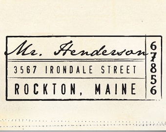 Address Stamp, Custom Address Stamp, Self Inking Address Stamp, Personalized Gift, Housewarming Gift, Wedding Gift, Bridal Gift - 1037