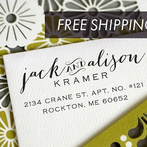 Return Address Stamp, Self Inking Address Stamp, Address Stamp, Wedding address stamp, Custom Address Stamp - 3001