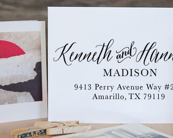 Wedding Stamp, Self Inking Address Stamp, Address Stamp, Custom Address Stamp, Return Address Stamp, Christmas Gift - 1001