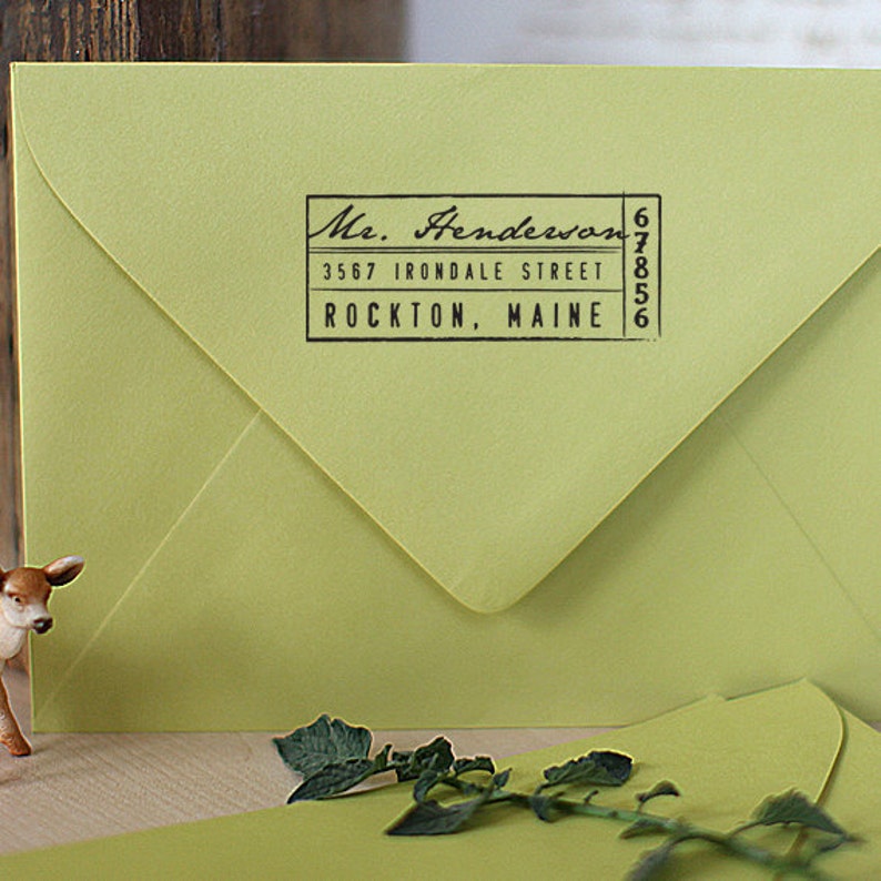 Address Stamp, Custom Address Stamp, Self Inking Address Stamp, Personalized Gift, Housewarming Gift, Wedding Gift, Bridal Gift 1037 image 3