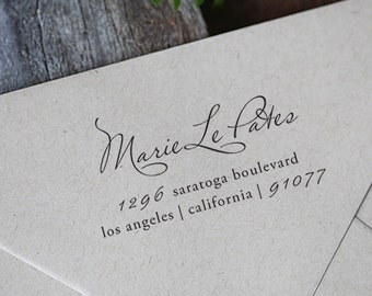 Return Address Stamp, Self Inking Return Address Stamp, Bridal Shower Gift, Return Address Stamp Self Ink, Housewarming Gift - 1038