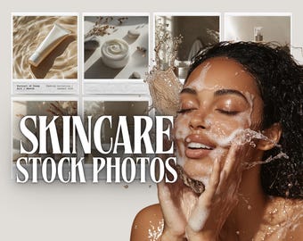 Skincare Stock Photos, Neutral Spa, Beauty Photos, Wellness, Esthetician Social Media