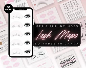 Lash Mapping, Eyelash Maps, Eyelash Extensions, Lash Business, Lash Tech, Done For You, Passive Income, Master Resell Rights, MRR & PLR