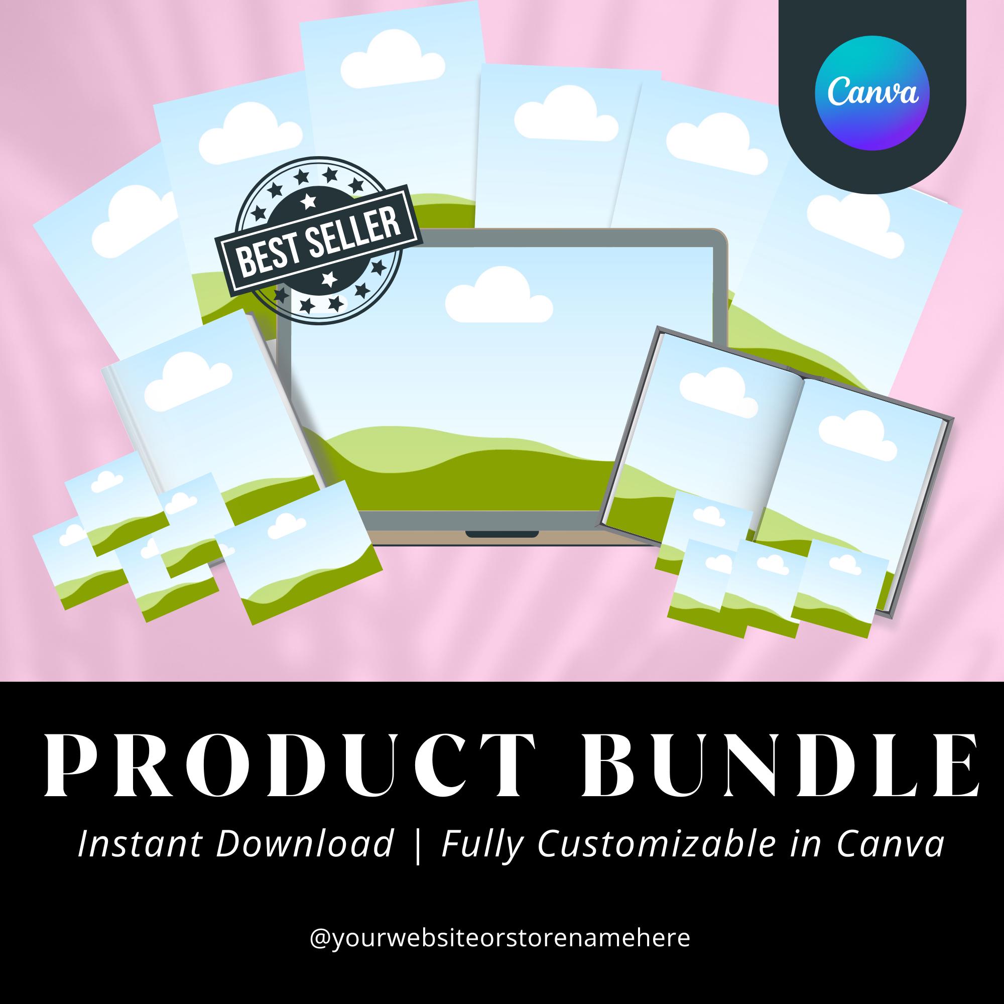 333+ Digital Product Mockups: Canva Templates With MRR & PLR - Etsy