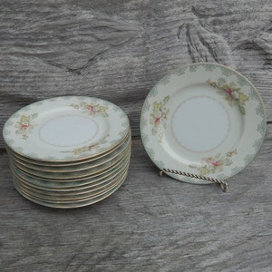 Set of 4 Vintage Dessert Plates from Asahi China Japan