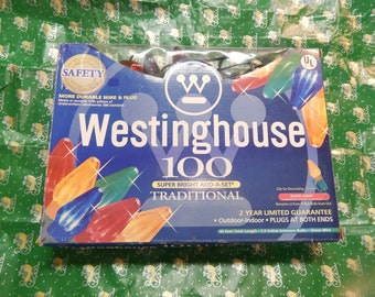 Vintage WestingHouse 100 Traditional Christmas Lights Set