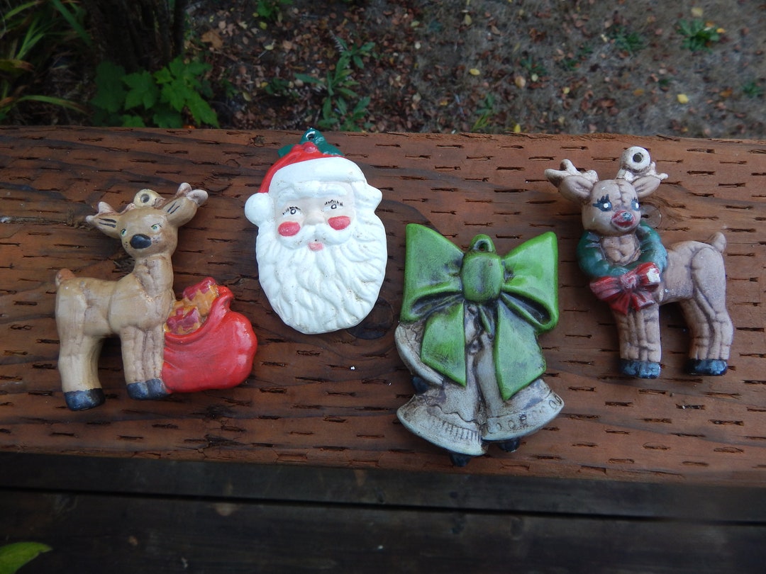 Vintage Ceramic Christmas Ornaments Etsy