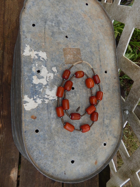 Vintage Big Chunky Plastic Beaded Necklace