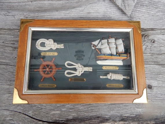 Vtg. Nautical Wooden Box - image 2
