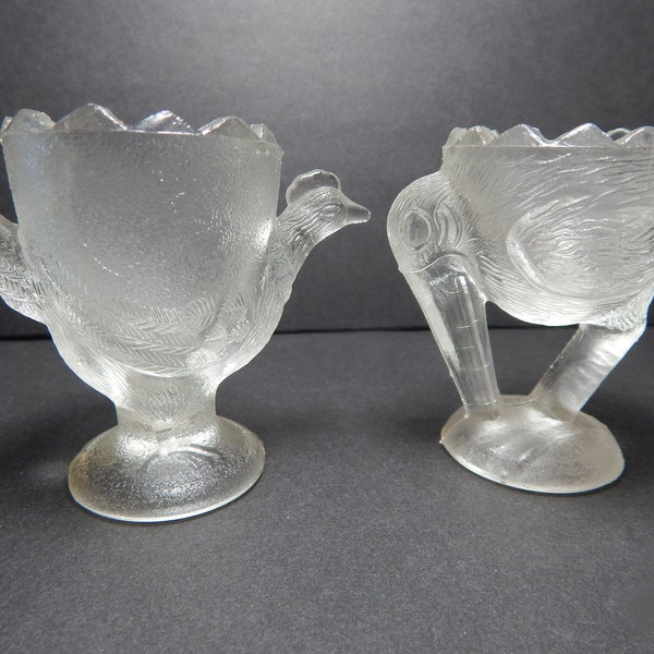 Vintage Knobler Glass Egg Cups