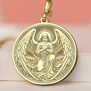Selaphiel Archangel Necklace – 925 Sterling Silver or Gold Plated – Guardian Angel Jewelry – Religious Protection Pendant –Gift for Faithful