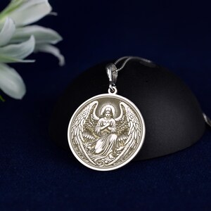 Selaphiel Archangel Necklace – 925 Sterling Silver or Gold Plated – Guardian Angel Jewelry – Religious Protection Pendant – Gift for Faithful