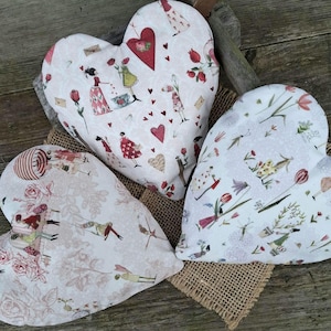 Lavendelherz mit Inlett und Bezug (abnehmbar und waschbar), Geschenk zum Muttertag, für Freundin, Aromatherapie, nachhaltiges Mitbringsel