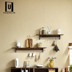 Book Shelf,Kitchen shelves,MODERN Floating Shelves,3 inches thick,HEAVY-DUTY Floating shelves,Rustic shelf,Kitchen Shelves,floating shelves
