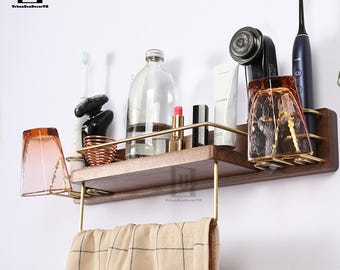 Mensola Flottante In Legno Massello In Tono Noce 50x7cm | Leroy Merlin - Foto 8