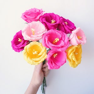 Lisianthus: Handmade Crepe Paper Flower image 1