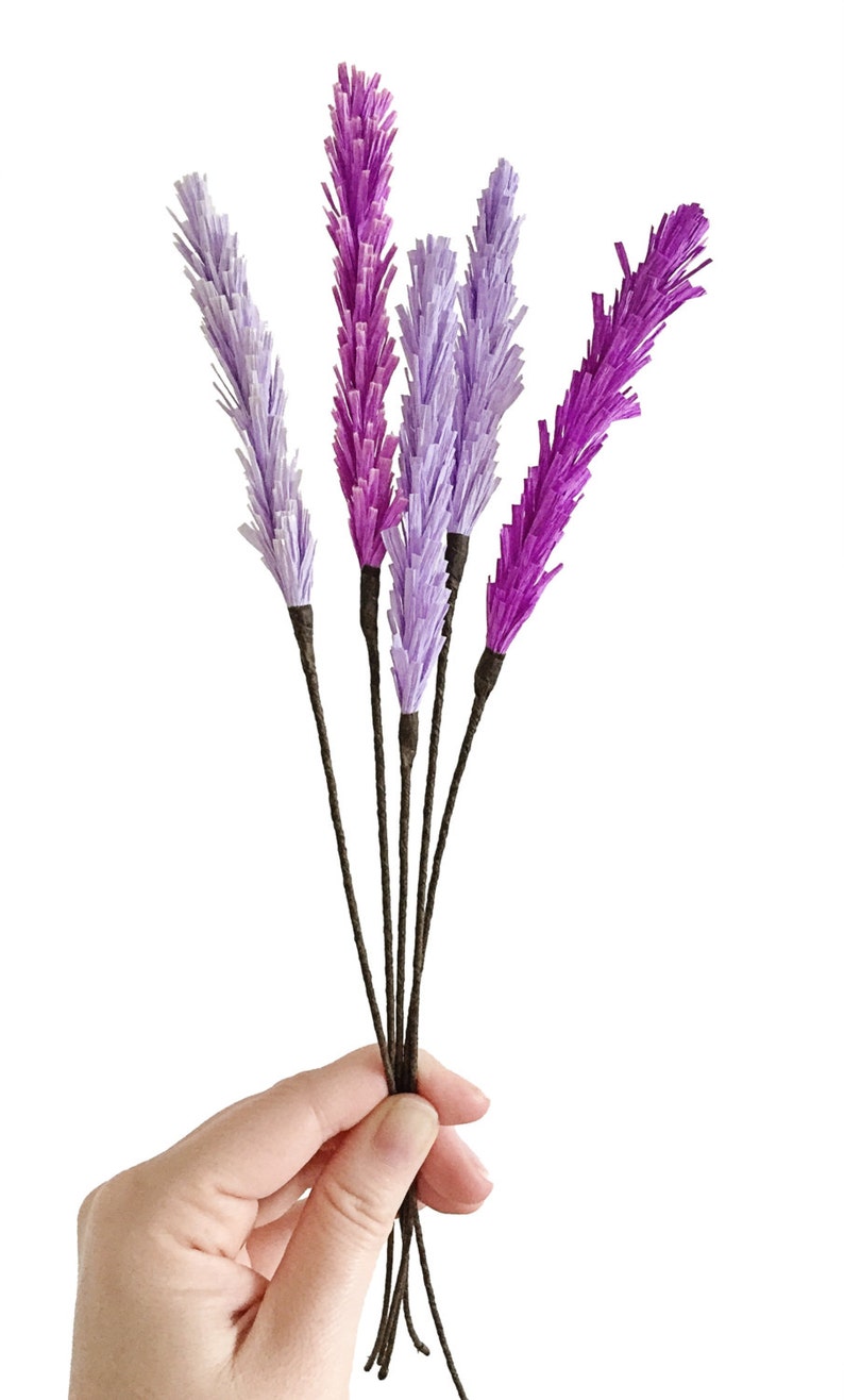 Handmade Crepe Paper Wild Grass Wheat or Lavender Etsy