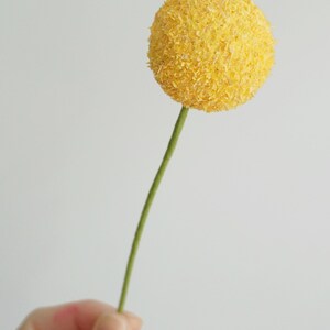 Billy Balls (Craspedia): Handmade Crepe Paper Flowers image 3