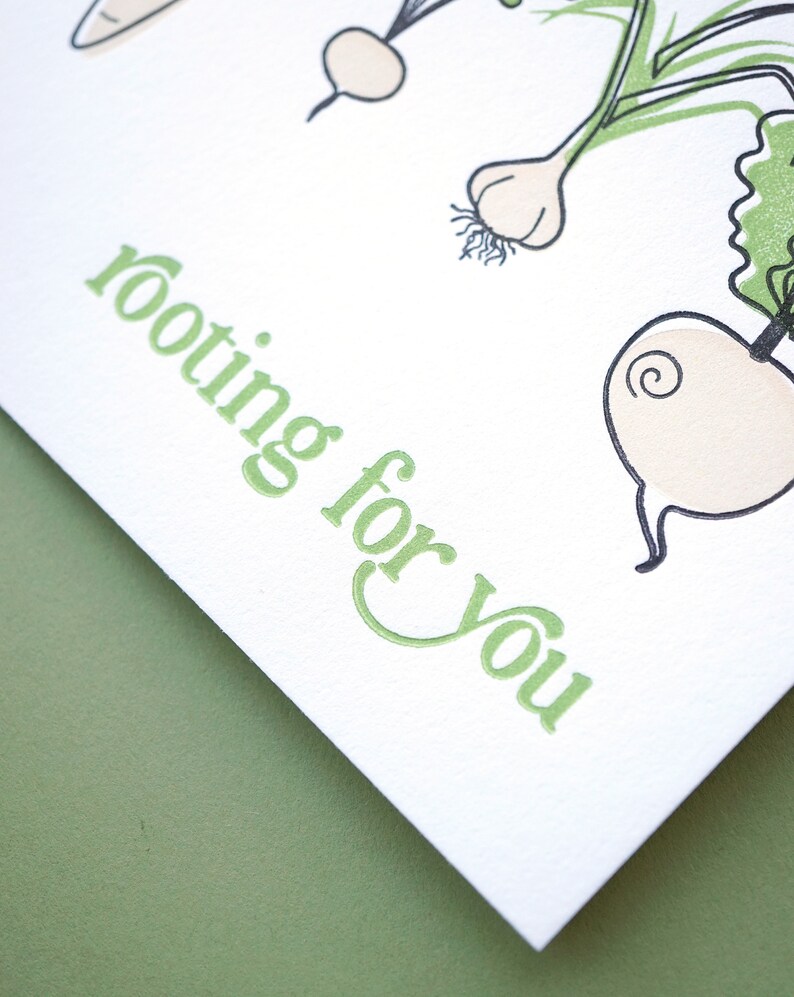 Rooting for You Letterpress Card image 4