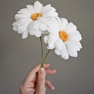 Daisy or Black-Eyed Susan: Handmade Crepe Paper Flower image 2