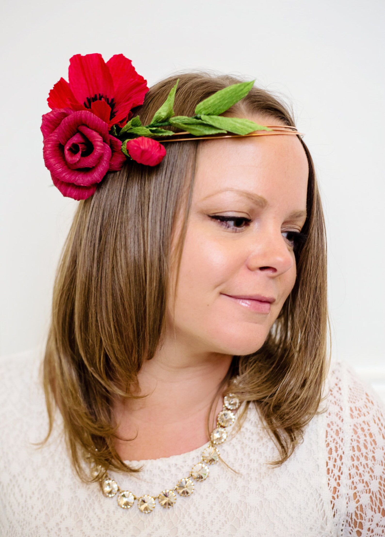 Custom Paper Flower Crown Small Etsy