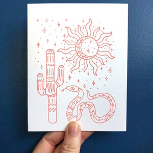 Cartão de nota em branco estilo Western Boho imagem 1