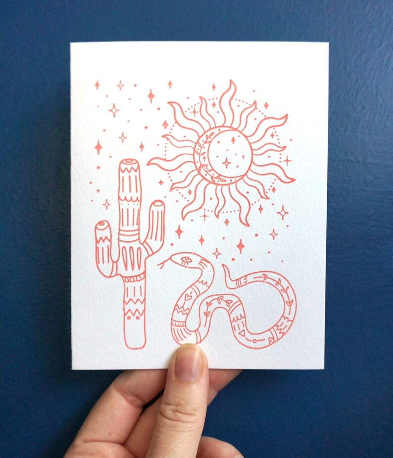 Cartão de nota em branco estilo Western Boho imagem 1