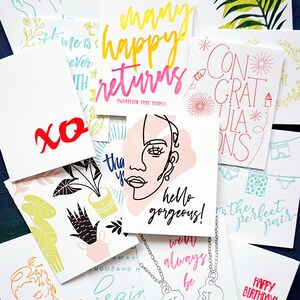 Een jaar levering van Letterpress Cards